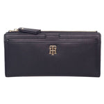 Tommy Hilfiger Seasonal Slim Women's Wallet Black - AW0AW08917 0GJ uniwersalny pénztárca