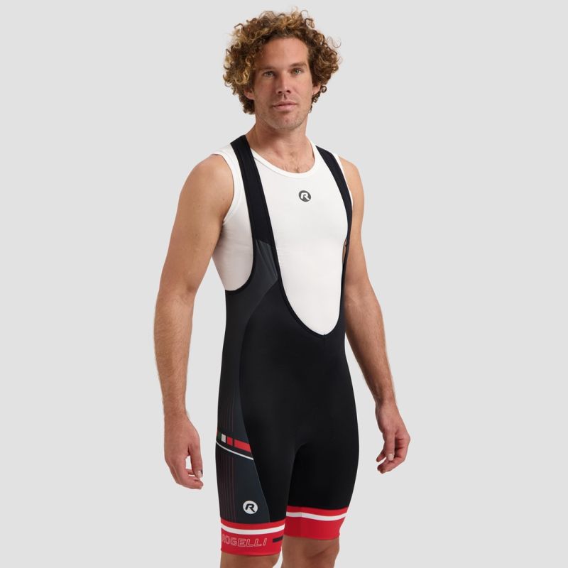 Rogelli GARA MOSTRO II black and 4XL piros short