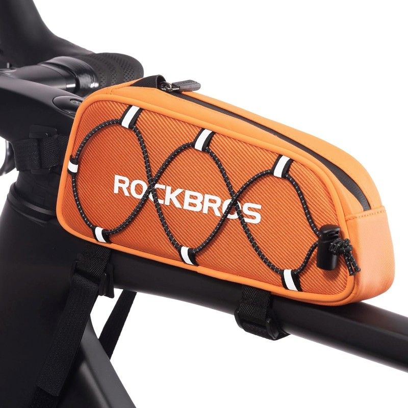 Rockbros bicycle frame bag orange 0.9l