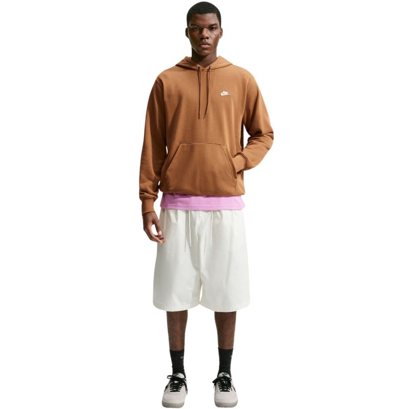 Nike Club FT PO Hoodie Men's Light barna pulóver FN3866270
