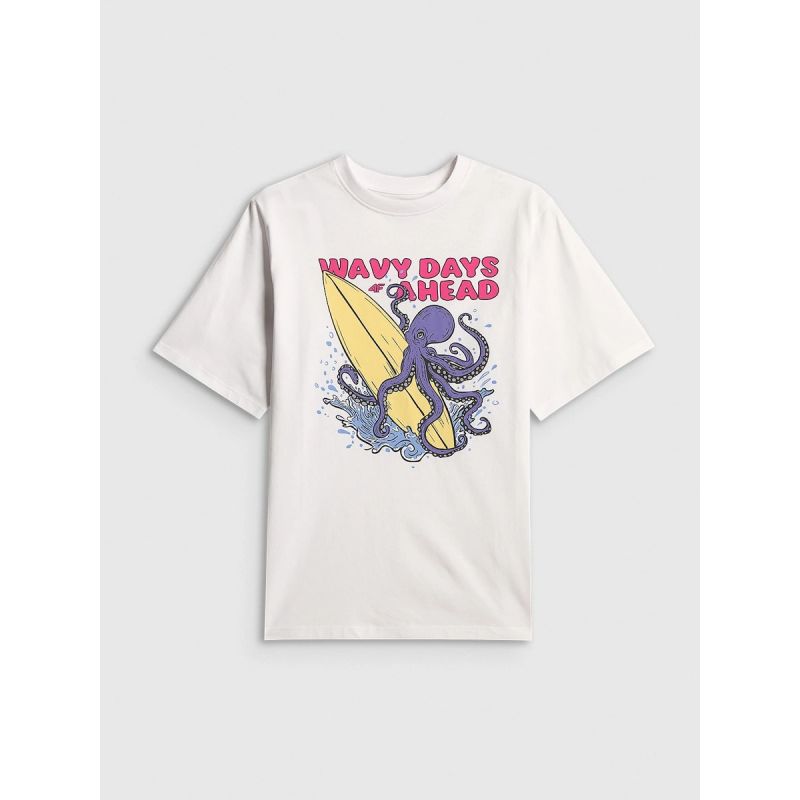 4F Boy's cotton T-shirt 158/164 ruházat 4FJRSS26TTSHM3904-10S