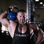 HMS Blue KNV28 cast iron kettlebell 28kg kék súlyzó 17-64-047