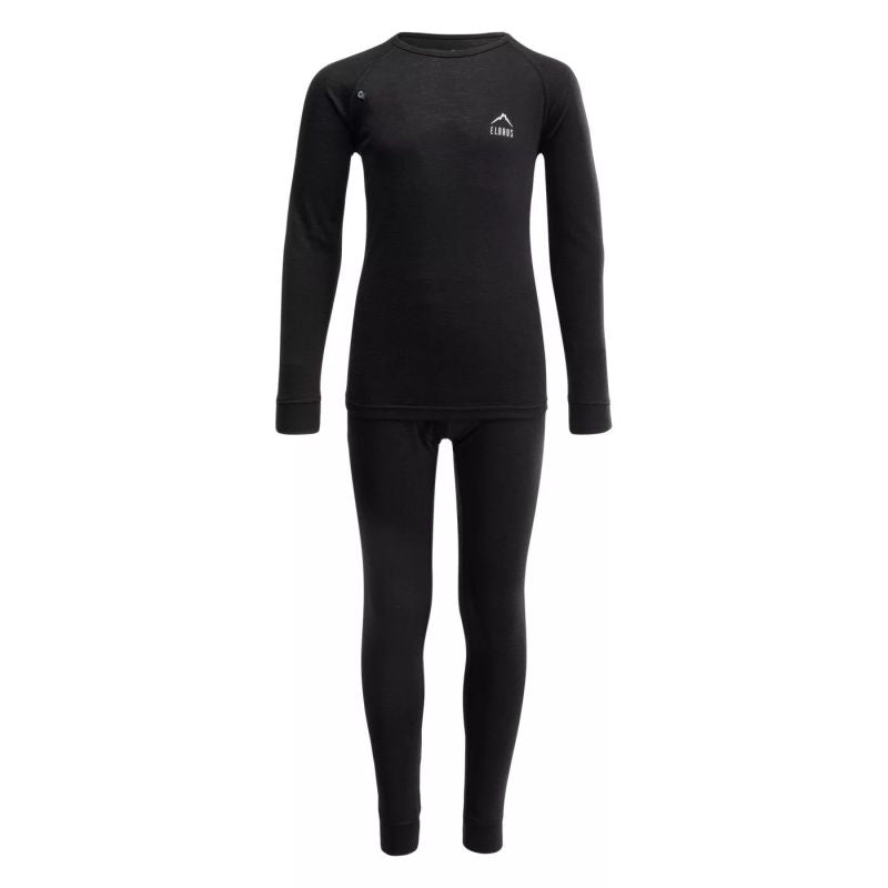 Elbrus Thermal underwear Melor Merino Set Tb Jr fekete thermoactive clothing