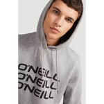 O'Neill men's sweatshirt with kangaroo pocket, Triple, fashionable gray szürke pulóver