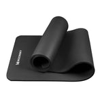 Wozinsky exercise mat 181 x 63 x 0.9 cm thick gymnastic yoga mat black czarny jóga matrac 5907769300417-63711