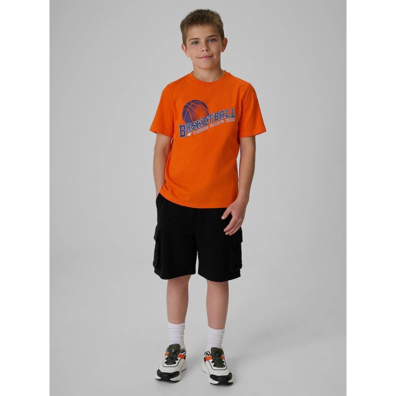 4F Boy's regular printed T-shirt ruházat 4FJRSS26TTSHM4278-70S