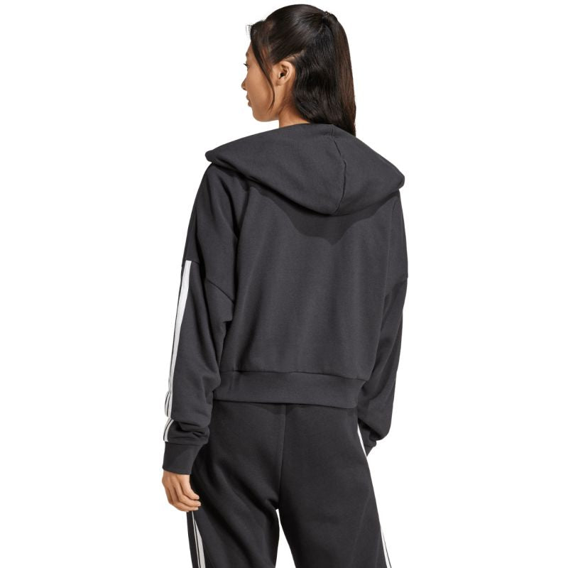 adidas Women's Essentials 3-Stripes French Terry Quarter-Zip Hoodie Black JN1956 Egyéb