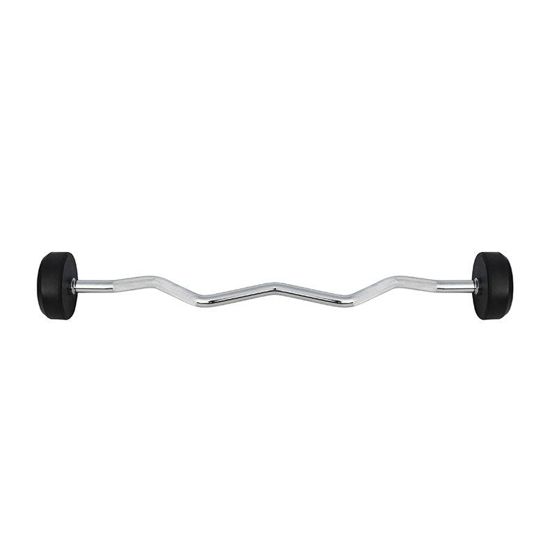 HMS Rubber-coated fixed barbell/bar, curved, 25 kg GSL25 póló 17-58-028