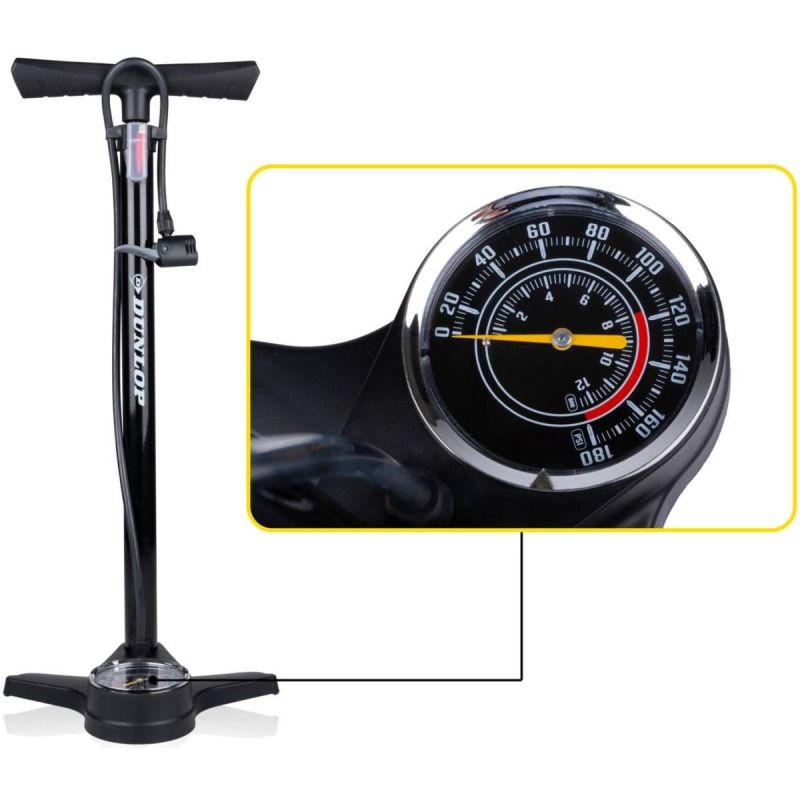 Dunlop WORKSHOP/BICYCLE PUMP WITH MANOMETER pumpa GSP-170497