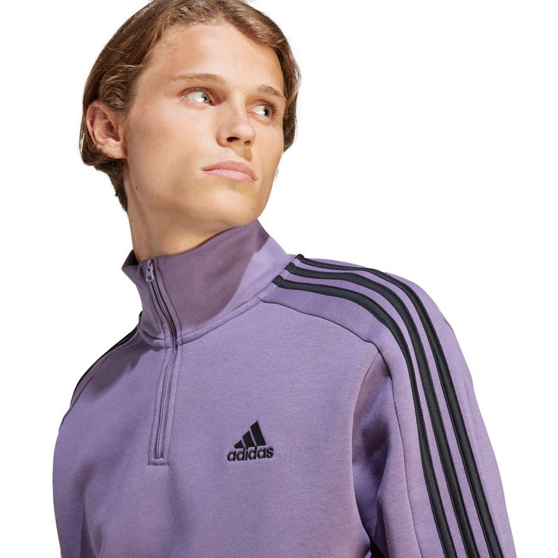 adidas Essentials Fleece 3-Stripes 1/4-Zip M Sweatshirt IJ8912 Pulóver