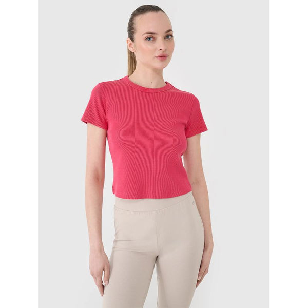 4f Women's slim ribbed t-shirt 4FRSS25TTSHF2696-54S General