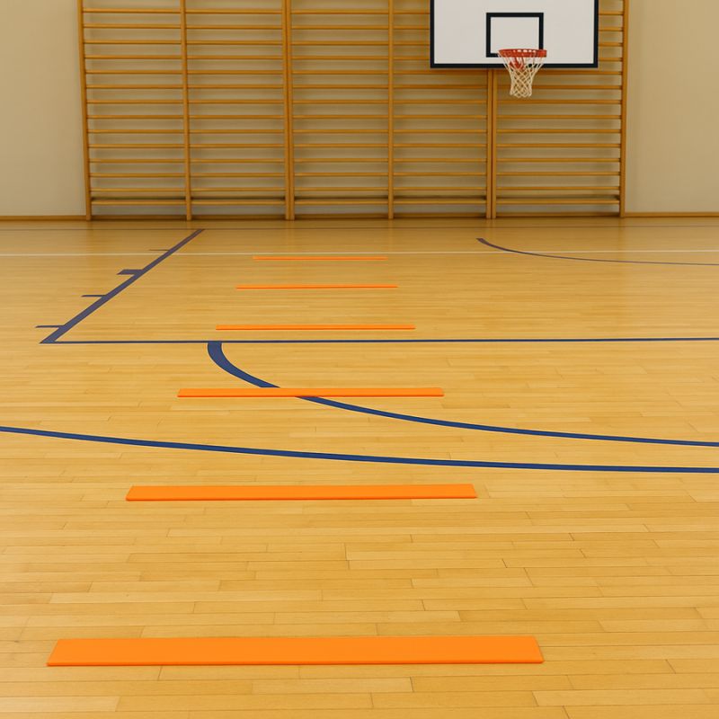 Smj Flat field markers - stripes 51x6cm 10 pcs bright orange sport ZPP-O Kiegészítő