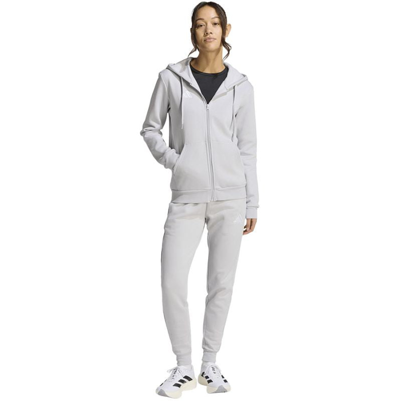 Women's adidas Entrada 26 Full Zip Hoodie Gray KF5936 szürke kapucnis pulóver