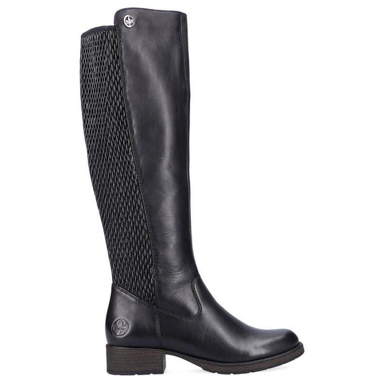 Inny Rieker W Z9591-00 black leather boots Túracipő