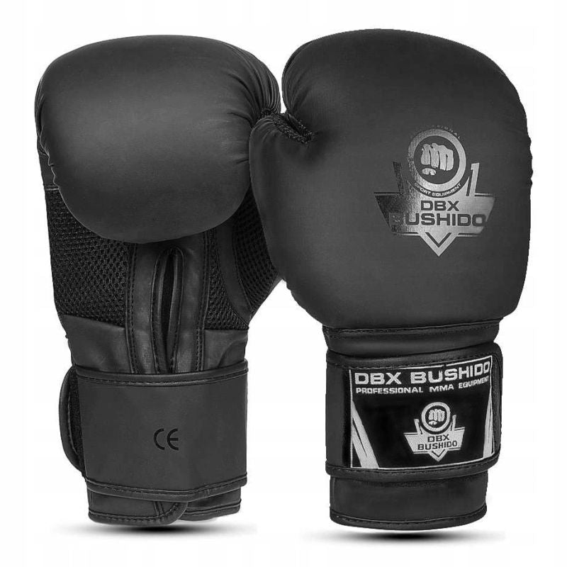 DBX Bushido 10oz Boxing Gloves - Black Master - Valor Series fekete kesztyű