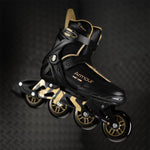 Nils Extreme Armour Black And Gold Roller Skates Size 42 arany görkorcsolya