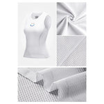 Rockbros Women's Quick-Dry Sleeveless Cycling Jersey M/L - White