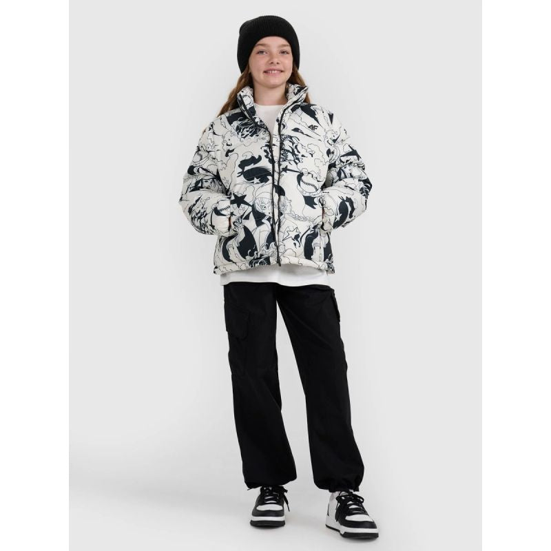 Girls' synthetic-filled down 4F 4FJRAW25TDJAF0748-11A kabát