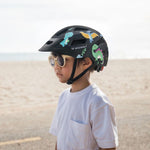 Wozinsky Children's MTB Bike Helmet with Detachable Visor XS - Black 48-52 cm \ czarny védőfelszerelés HT-45R-199825