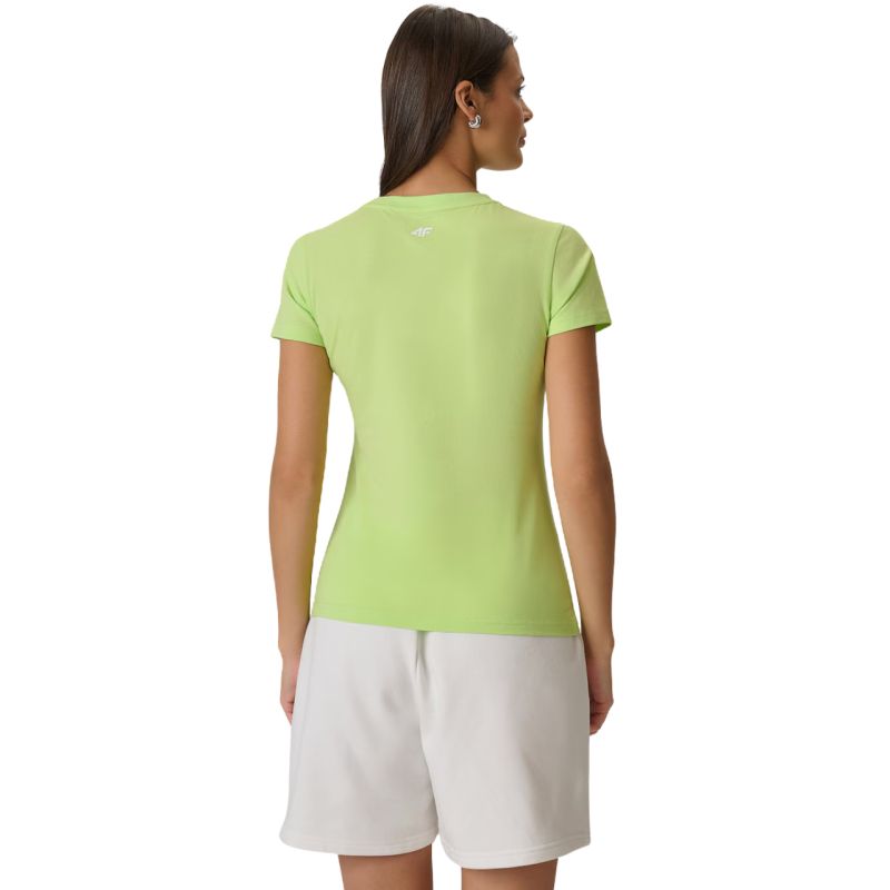 4F Women's T-shirt F2717 light yellow 73S sárga póló 4FWSS26TTSHF271773S