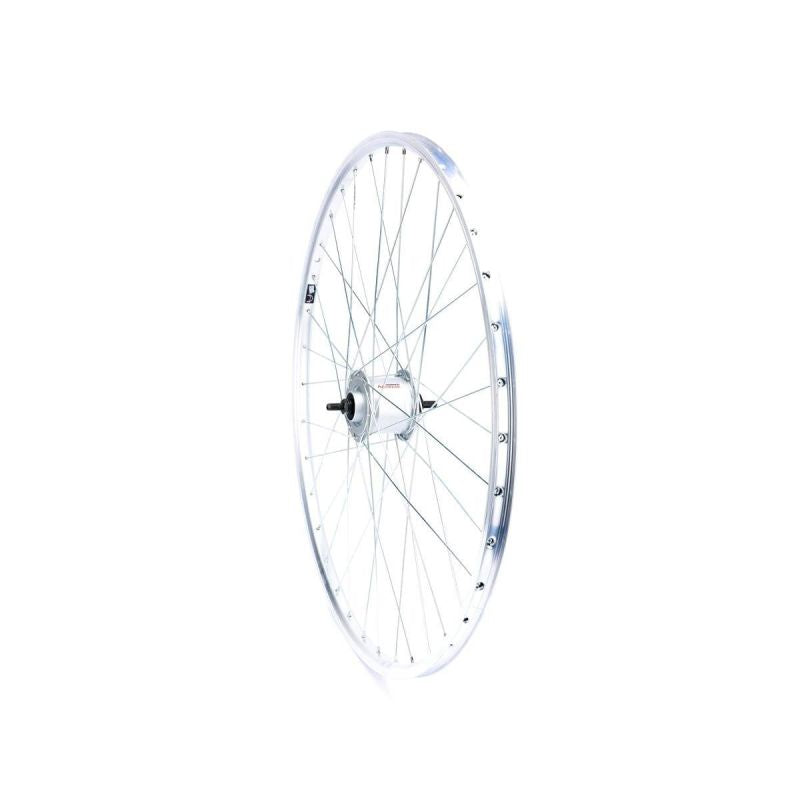 28 Inch Front Wheel With Shimano Hub Silver Rim