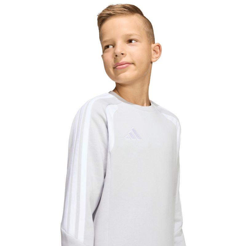 adidas Tiro 26 League Sweat Crew gray kids' sweatshirt KF5823 104cm pulóver