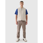 Men's down vest with stand-up collar 4F 4FRAW24TVESM171-12S mellény