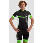 Rogelli Gara Mostro II cycling jersey black-green 7XL zöld kerékpáros ruha SIRS1000000.400.7XL