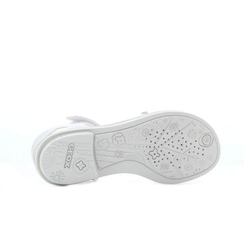 Geox Giglio Jr J82E2B 000BC C1000 Sandals fehér utcai cipő