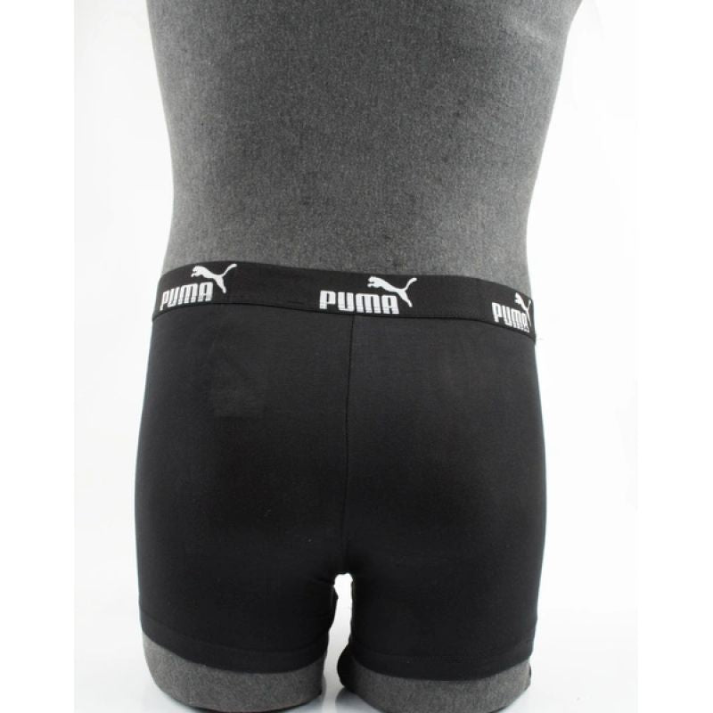 Puma Men's Boxer Briefs 9-Pack Black Gray Khaki Comfortable Cotton Alsónemű szürke