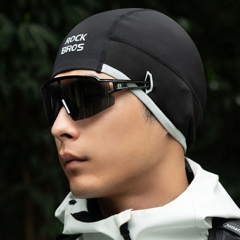 Rockbros M016 Winter Windproof Cycling Cap Size 54-61 cm - Black fekete hats