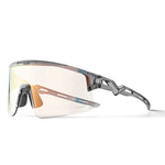 Rockbros Photochromic Cycling Glasses with UV Protection and Corrective Insert - Black transparent glasses, training equipment
