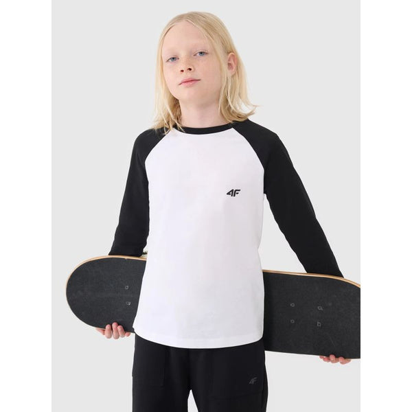 4f Boys' longsleeve regular plain 4FJWSS25TLONM420-10S General