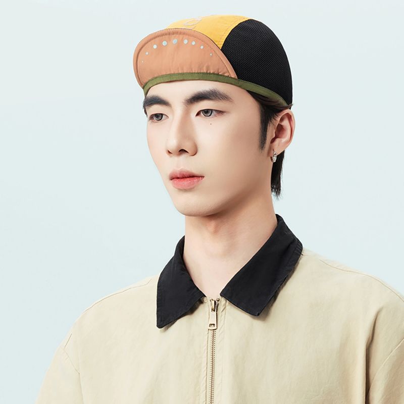 Rockbros Cycling Cap with Visor, Helmet Cover - Yellow