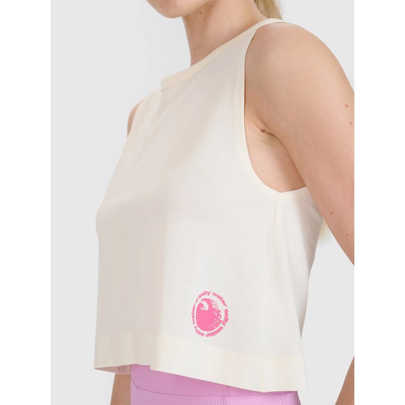 Women's regular printed top 4F 4FWSS25TSLEF118-11S