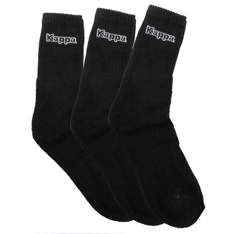 Kappa black long socks fekete zokni 34113IW901