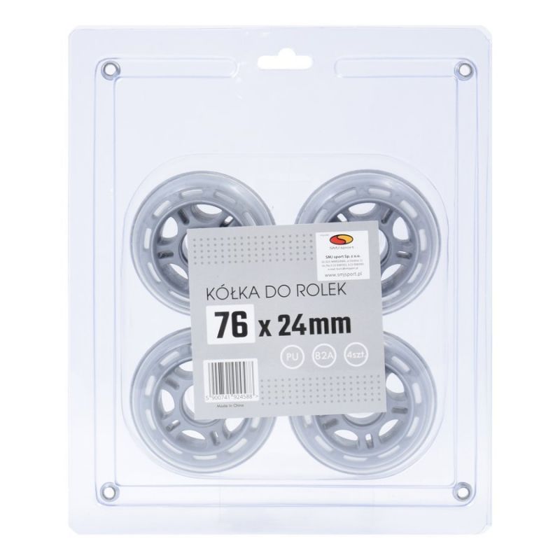 Smj sport BS roller skate wheels 76x24mm 4pcs. Kiegészítő