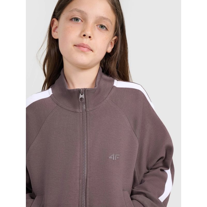 4f Girls' zip-up sweatshirt without hood 4FJRAW25TSWSF2430-51S Egyéb