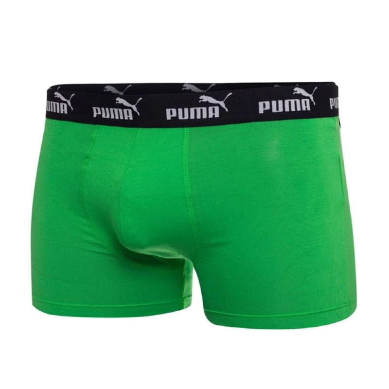 Puma men's boxer briefs 2-Pack green gray comfortable cotton szürke alsónemű