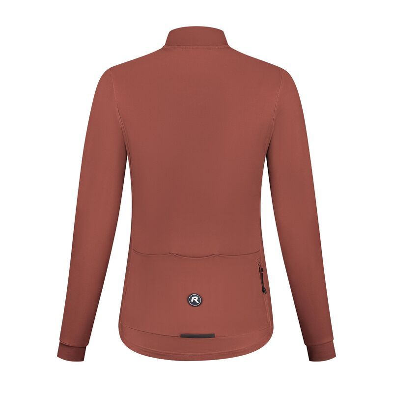 Rogelli Women's Long Sleeve T-Shirt MONO Brown barna póló