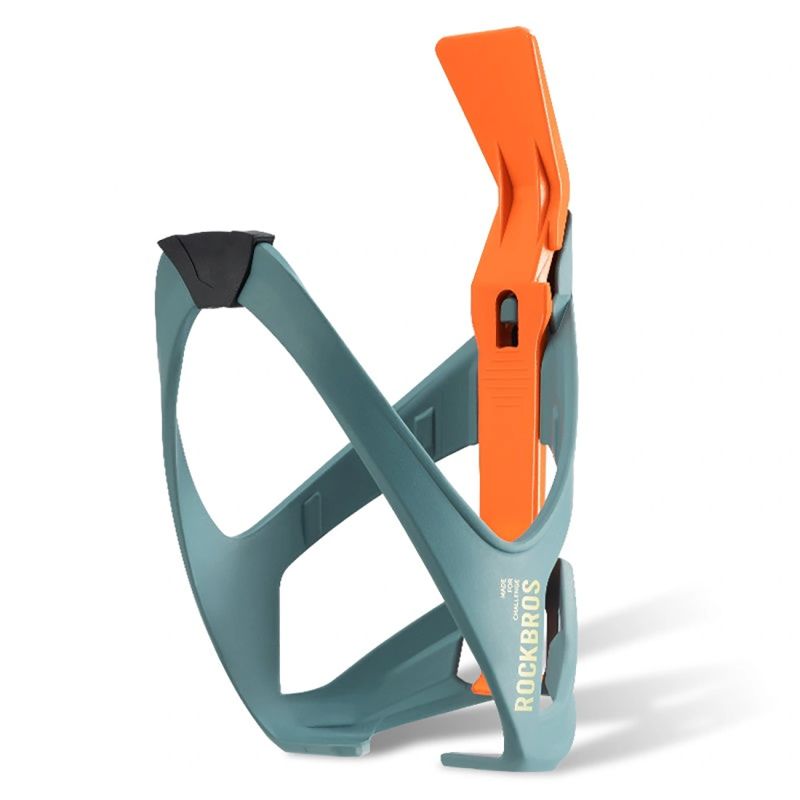Rockbros 310013002 ROAD TO SKY Bottle Cage with Tire Lever - Blue-Orange niebieski || pomarańczowy training equipment