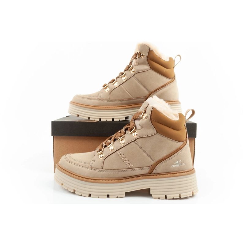 O'Neill winter boots women's hiking boots ankle boots insulated fashionable beige brown bézs cipő