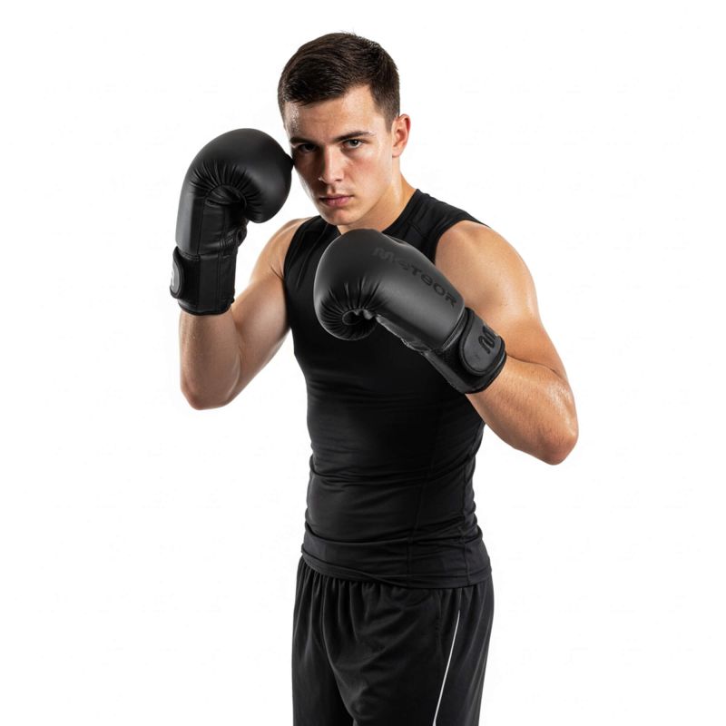 Meteor 12 oz Training Boxing Gloves, Velcro, PU uniw kesztyű