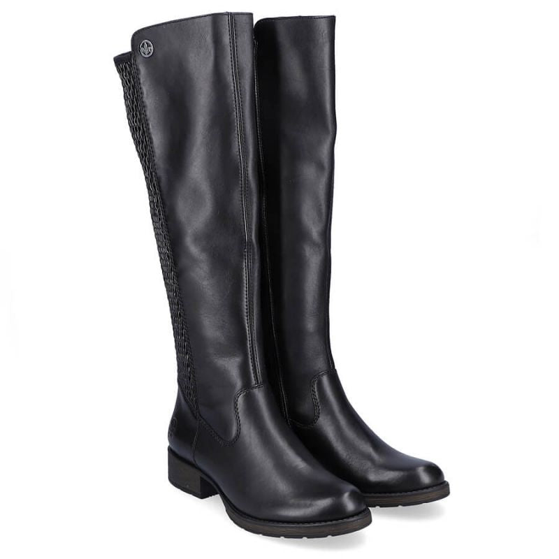 Inny Rieker W Z9591-00 black leather boots Túracipő