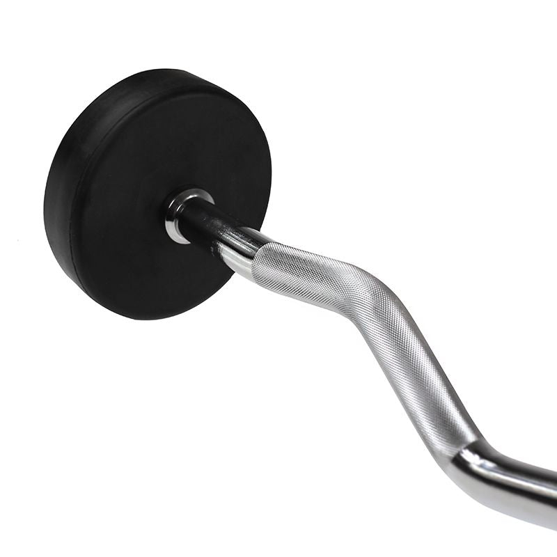HMS Rubber-coated barbell/curl bar 30 kg GSL-30 fekete súlyzó 17-58-022