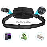 Wozinsky WPST-01 Hip Belt with Pouch and Elastic Leash for Running with a Dog - Black fekete elektronika 304004-201073