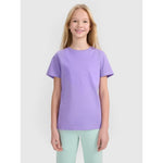Girls' regular printed T-shirt 4F 4FJWSS25TTSHF2176-51S póló
