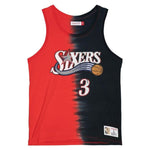 Mitchell & Ness NBA Philadelphia 76ers Allen Iverson Tie Dye Cotton Tank - TTNK3206-P76YYAIVRDBK atléta