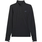 4f Women's thermal sweatshirt F098 deep black 4FWAW25UBRUF098 20S Kiegészítő