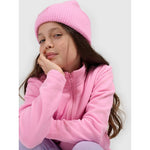 Regular fleece without hood for girls 4F 4FJRSS26TFLEF507-56S kapucnis pulóver